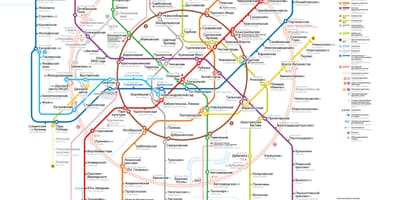 ماسکو میٹرو کا نقشہ